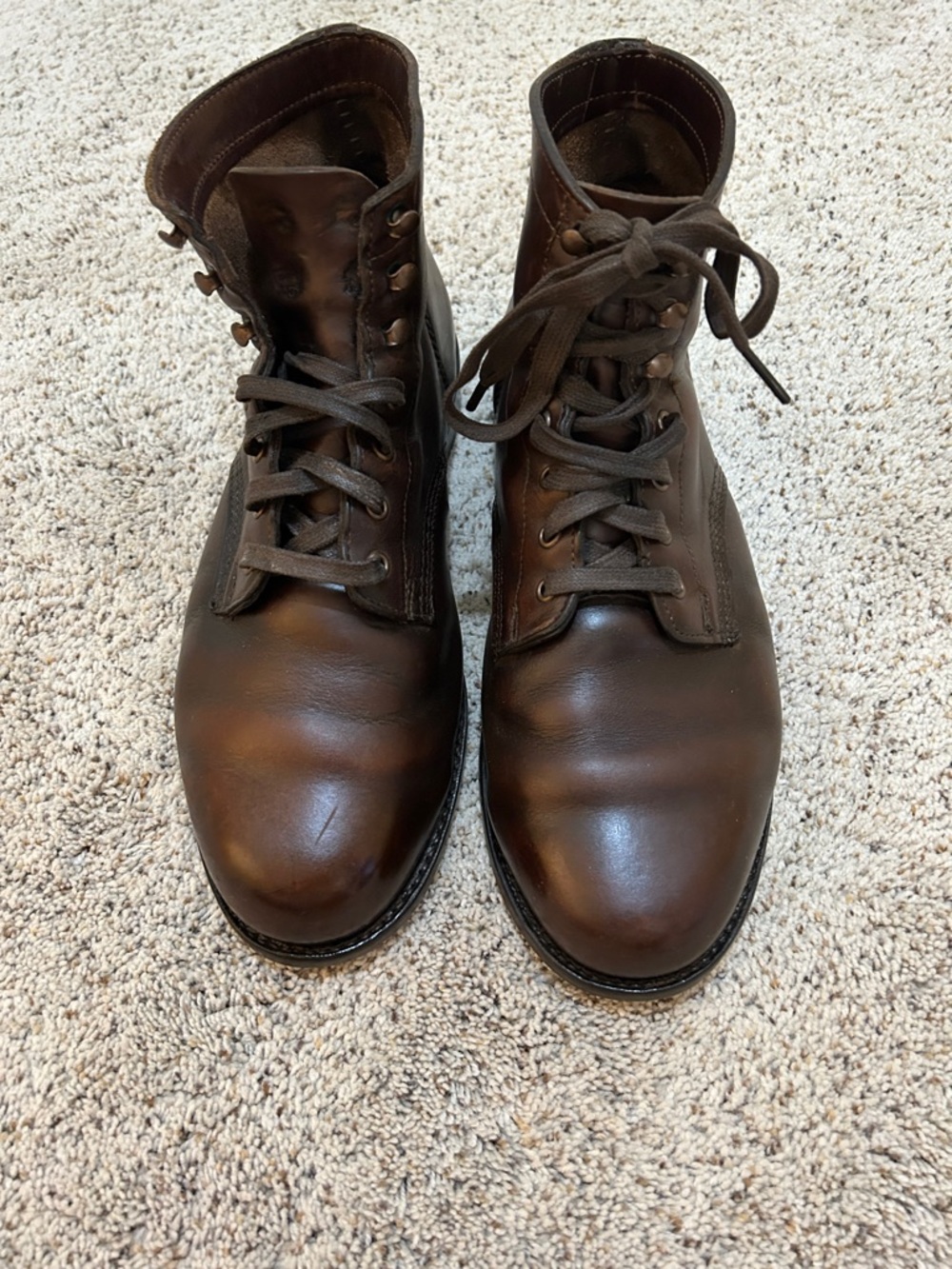 Wolverine 1000 Mile Boots 10.5D Oxblood / Brown Resoled Full Leather & Heals